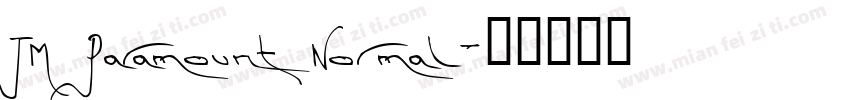 TM Paramount Normal字体转换